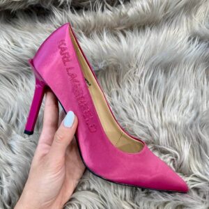 Różowe szpilki Karl Lagerfeld