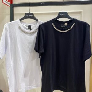 Biały t-shirt Pinko