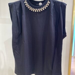 Czarny t-shirt Pinko