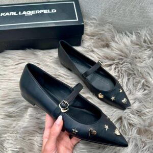 Czarne baleriny Karl Lagerfeld