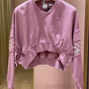 Różowa bluza Pinko cekiny łuski