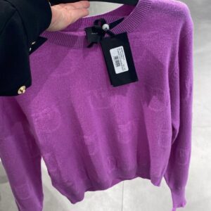 Fioletowy sweter Pinko kaszmir