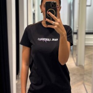 Czarny t-shirt Karl Lagerfeld