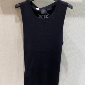 Czarny top sweterkowy Pinko