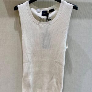 Biały sweterkowy top Pinko