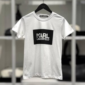 Biały t-shirt Karl Lagerfeld