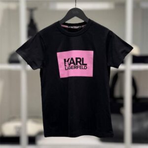 Czarny t-shirt Karl Lagerfeld