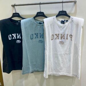 Zielony t-shirt Pinko