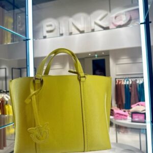 Żółta mała shopperka Pinko