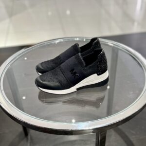 Czarne sneakersy brokat Michael Kors