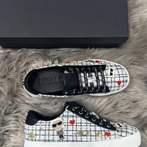 Materiałowe sneakersy Karl Lagerfeld