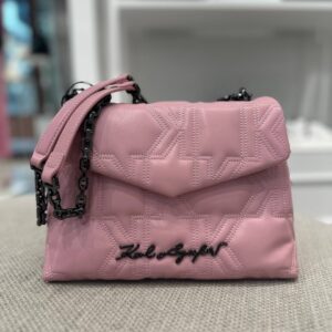 Większa różowa torebka Karl Lagerfeld