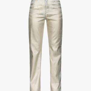 Złote jeansy Roxanne Pinko