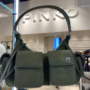 Zielona torebka cargo Pinko