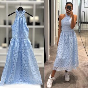 Niebieska sukienka Karl Lagerfeld