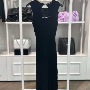 Czarna dzianinowa sukienka Karl Lagerfeld