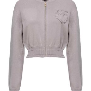 Szara sweterkowa bluza Pinko