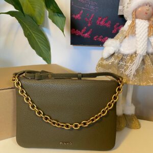 Oliwkowa torebka Pinko