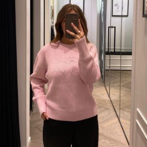 Różowy sweter Karl Lagerfeld