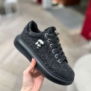 Brokatowe sneakersy Karl Lagerfeld