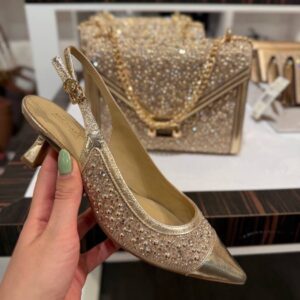 Złote sandałki Michael Kors