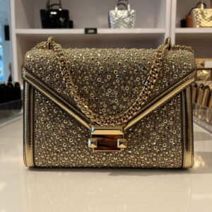 Złota torebka cyrkonie Michael Kors